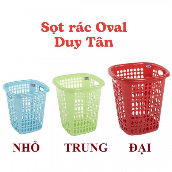 Sọt rác oval Duy Tân - lớn | VPP Khánh Ngọc